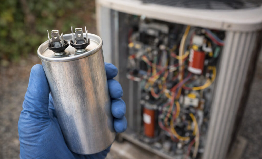 Heat pump capacitor.